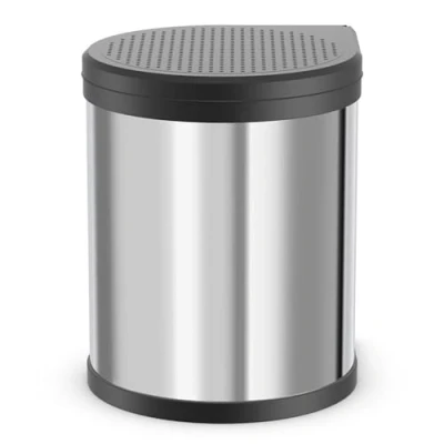 Obrázek Hailo CompactBox M odpadkový koš montáž Swing z ušlechtilé oceli do kuchyně a koupelny 15 litrů kuchyňský s vyjímatelným vnitřním košem
