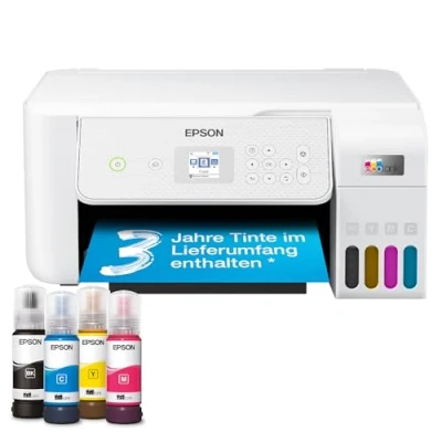 Obrázek Epson EcoTank ET 2876 A4 Multifunkční Wi Fi inkoustová tiskárna, s dodávanou zásobou inkoustů do 3 let
