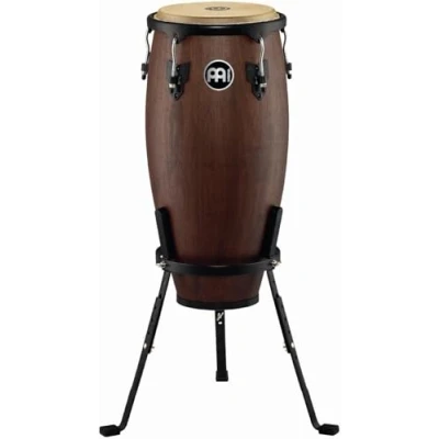 Obrázek Meinl Percussion Headliner Designer Conga Středně velký ruční buben s buvolí kožešinou průměr 11 palců dub Siam, tmavě hnědý (HC11VWB M)