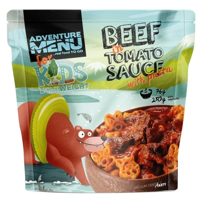 Obrázek Adventure Menu KIDS Hovězí v rajské omáčce s těstovinami