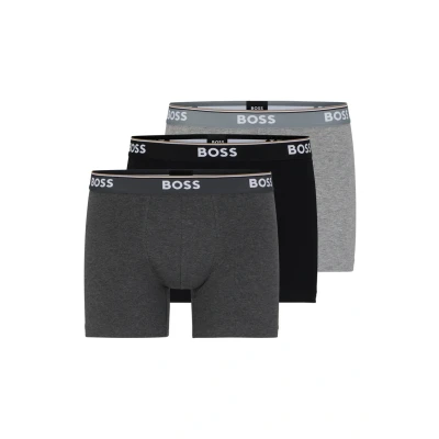 Obrázek BOSS Power 3 PACK Boxerky, Muži, Velikost: Large, Open grey