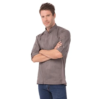 Obrázek Chef Works Pánská kuchařská bunda Hartford Coat, Graphite Gray, xxl