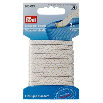 Obrázek Prym Standardní elastický 5 mm bílý, polyester