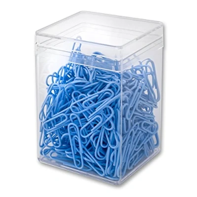 Obrázek Victory Office Products 60286H300 073 kancelářské svorky 28 mm 300 kusů tmavě modré plastové opláštěné
