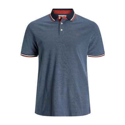 Obrázek Jack &amp; Jones Jjepaulos SS NOOS PLS Polotričko, Muži, Velikost: 6XL, Denim blue detail:ps