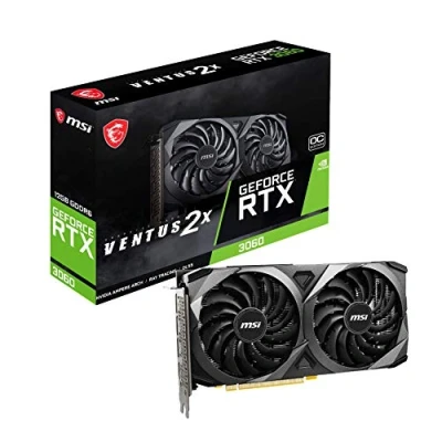 Obrázek MSI GeForce RTX 3060 VENTUS 2X 12G OC, herní grafická karta NVIDIA 3060, 12 GB paměti GDDR6, 192 bitů, 15 Gbps