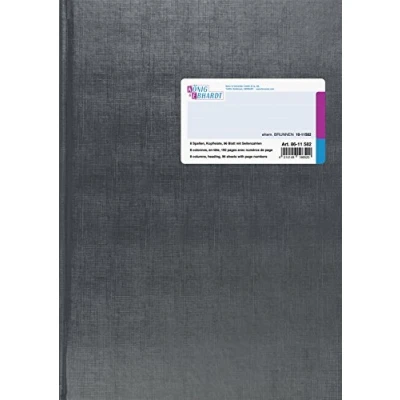 Obrázek König &amp; Ebhardt 8611582 Kniha sloupků, 8 21 x 25,5 cm, šedá