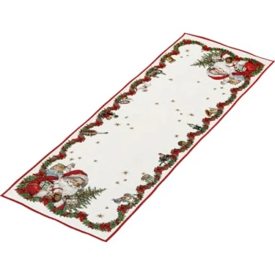 Obrázek Villeroy &amp; Boch Toy&#039;s Fantasy stolní běhoun &quot;Santa&quot; velký pestrý, vhodný k praní v pračce, vánoční dekorace, dekorace Vánoce Toys, na stůl Xl, bavlna, polyester