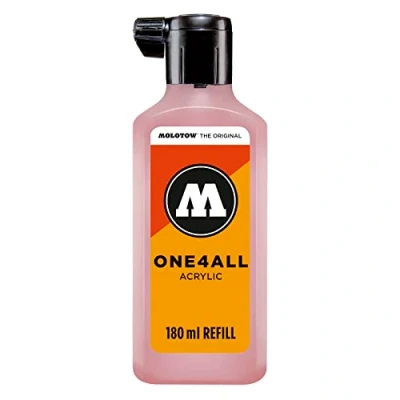 Obrázek Molotow ONE4ALL Refill Acryl, barva 207 prášek pastelová 180 ml, doplňovací inkoust pro permanentní popisovače, 692.207