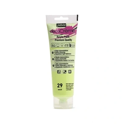 Obrázek PEBEO 120 ml DecoCreme, acryl, hellgrün, 1 Count (Pack of 1)