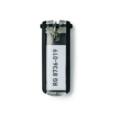 Obrázek Durable Přívěsek na klíče Key Clip, 6 kusů, černý, 195701