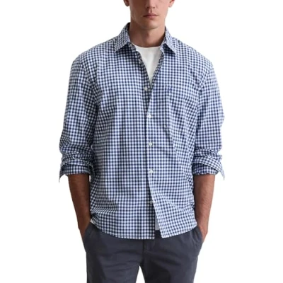 Obrázek Marc O&#039;Polo KENT Collar LONG Sleeves ONE Rectangular Chest Pocket Round HEM Košile, Muži, Velikost: XS, Multi/total eclipse