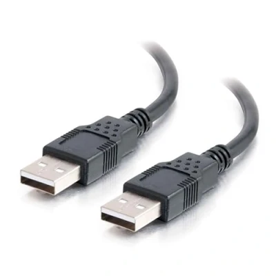 Obrázek C2G /Cables to Go 28106 USB Kabel (USB 2.0, A Stecker auf Stecker, 2 m) Schwarz