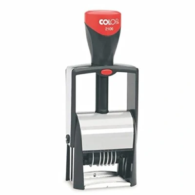 Obrázek Colop Ciferník Classic 2106 z kovu, 6místný, 106371, 6,5 x 4,5 15,2 cm