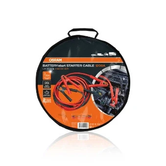 Obrázek Osram OSC500A Starter Cable, Starthilfekabel Für Benzin und Dieselmotoren, 12/24V, Überbrückungskabel 9,5 L Motoren, Kupferbeschichtetes Aluminium, 5 m, Standard, 1200A