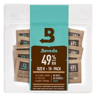 Obrázek Boveda pro balení a skladování produktů citlivých na vlhkost 2cestná regulace vlhkosti s relativní vlhkostí 49 % velikost 8 až 30 gramů uzavíratelné 10 kusy