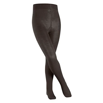 Obrázek FALKE Unisex dětské Comfort Wool punčocháče, vlna, černá, bílá, mnoho dalších barev, zesílené punčocháče bez vzoru, neprůhledné, vlněné punčochy, jednobarevné, 1 kus, Hnědá (Dark Brown 5230)