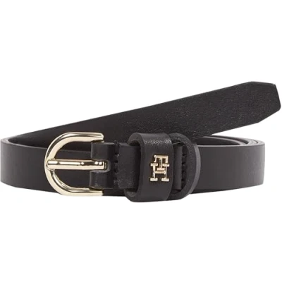 Obrázek Tommy Hilfiger Damen Gürtel Essential Effortless 1,5 cm Schmal, Schwarz (Black), 85