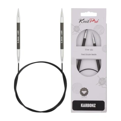 Obrázek KnitPro Karbonové (100 cm, 5,50 mm) kruhové pletací jehlice 1 jednotka