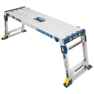 Obrázek Werner 79023 Verstellbare Pro Arbeitsbühne Work &amp; Access, Silber, Einheitsgröße