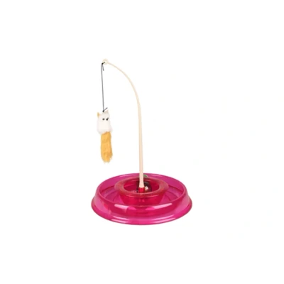 Obrázek Hračka pro kočky FLAMINGO Tibo kruh s myškou a míčkem 27,5x38cm