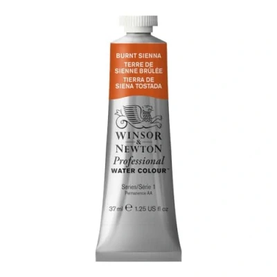 Obrázek Winsor &amp; Newton Profesionální akvarelové barvy 0114074 , živé vodní v umělecké kvalitě, vysoká zářivost barev a svítivost, stálé na světle, archivní kvalita, tuba 37 ml pálená Siena