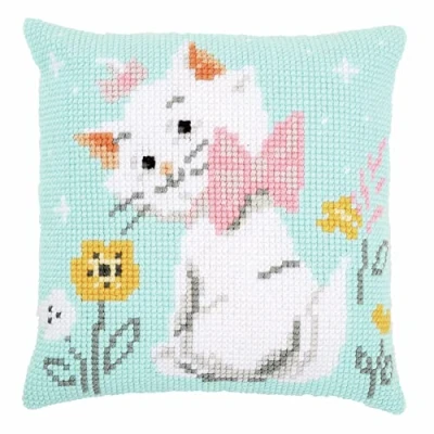 Obrázek Vervaco PN 0172099 Kreuzstichkissen Disney Marie Kreuzstichset, Baumwolle, mehrfarbig, 40 x cm / 16&quot;