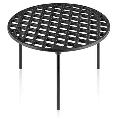 Obrázek BBQ Toro litinový grilovací rošt se 3 nohami kulatý podložka Dutch Oven, příslušenství ke grilu trojnožka, mřížka, rošt, stojan na hrnce, mřížkový mřížka ohně,