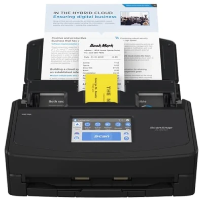 Obrázek ScanSnap iX1600 Desktop skener dokumentů černý 5 GHz Duplex, ADF, A4, WLAN, dotyková obrazovka, USB 3.2