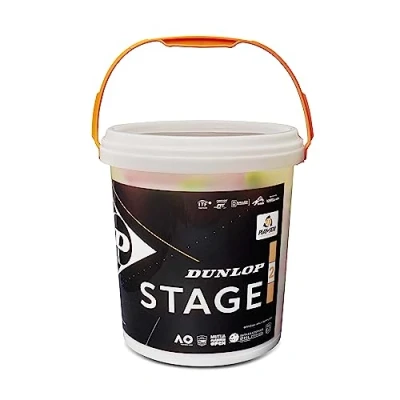 Obrázek Dunlop Tennisball Stage 2 Orange für Kinder &amp; Einsteiger im Mittelfeld (60 Bälle)