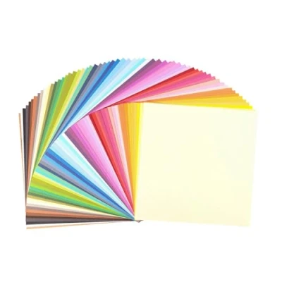 Obrázek Vaessen Creative Florence Cardstock Papier Farbenmix 216 Gramm/m² Quadratisch 30,5 x cm 60 Stück Textur für Scrapbooking Kartenherstellung Stanzen und andere Papierbasteleien