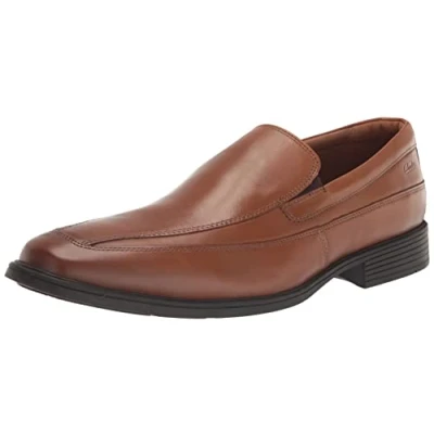 Obrázek Clarks Pánské Tilden Free Slipper, Dark Tan Lea.
