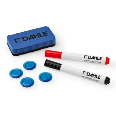 Obrázek Dahle 95140 13540 Whiteboard startovací sada (2 značkovače červená/černá, 4 magnety, 1 magnetické stěrače)