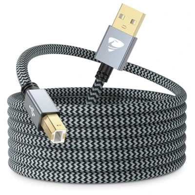 Obrázek USB kabel tiskárny 5M skener 2. 0 tiskárna Pc A na B tiskárnu Cable pro HP, Canon, Brother, Epson, Lexmark, Xerox, Samsung, Piano, Dell červený