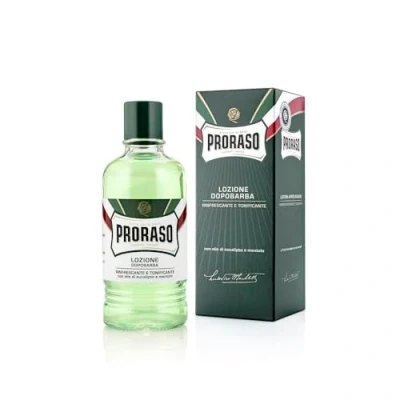 Obrázek Proraso Professional After Shave Lotion Refreshing, po holení pro muže s eukalyptovým olejem a mentolem, pomáhá obnovit komfort pokožky, Made in Italy, 400 ml (balení 1 ks)
