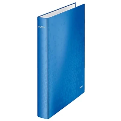 Obrázek Leitz Kroužkový pořadač A4 2R, 25 cm, modrý metalický