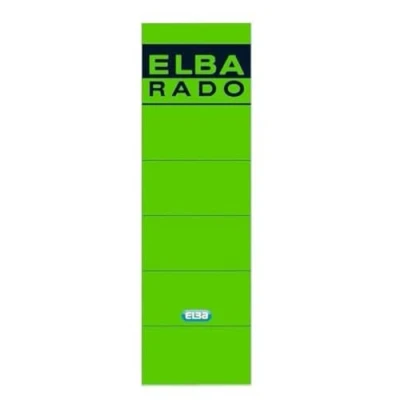 Obrázek ELBA 100420948 štítky Rado balení 10 kusů široké a krátké samolepicí zelené