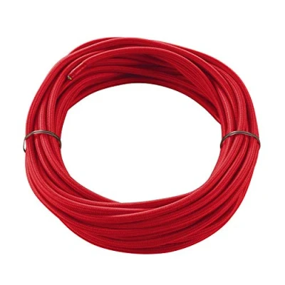 Obrázek SLV Elektrické komponenty PVC s látkovým pláštěm, 3pólová 10 m/červená
