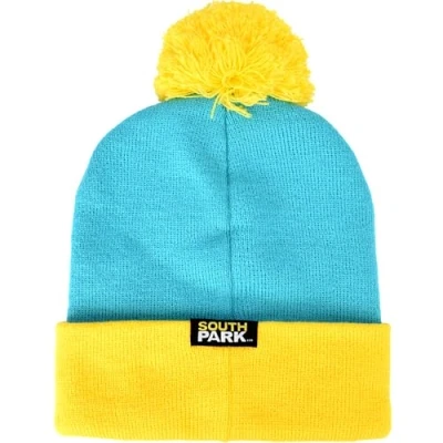 Obrázek Concept One Unisex South Park Cartman Cosplay pletená čepice z akrylu s bambulí beanie, Tyrkysová/výlet, jednobarevná (Getaway Solids), jednotná velikost,