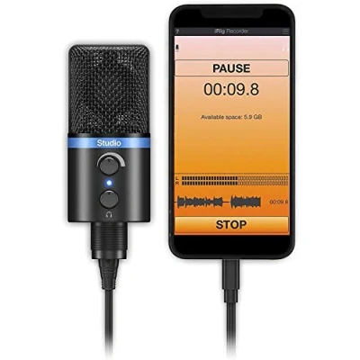 Obrázek IK Multimedia iRig Mic Studio mikrofon černý