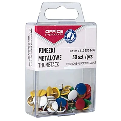 Obrázek Office Products 18195563 99 Tržná nehty 50 kusů v balení, barevně tříděné