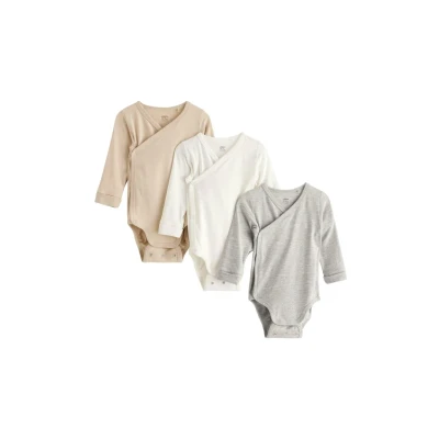 Obrázek Lindex 3PACK Body pro děti, Velikost: 68, Light beige