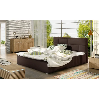 Obrázek Postel Latina 160x200 + kovový rám / plynový výtah box na lůžkoviny Materiál Dekor: Ekokůže Soft 66
