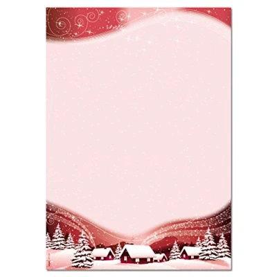 Obrázek SIGEL DP036 dopisní papír Vánoce, Silent Night, DIN A4, 100 listů, vánoční motiv, z udržitelného papíru