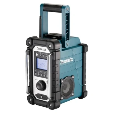 Obrázek Makita DMR112 bateriové stavební rádio 7,2 V 18 s DAB+ a Bluetooth (bez akumulátoru, bez nabíječky) tyrkysové