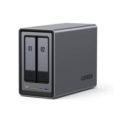 Obrázek UGREEN NASync DXP2800 2 Bay Desktop NAS, Intel N100 Quad Core CPU, 8GB DDR5 RAM, 1 * 2,5GbE, 2*M.2 NVMe, 4K HDMI, Network Attached Storage (diskless)