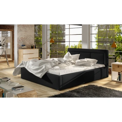 Obrázek Postel Belluno 140x200 kovový rám/ plynový zvedák/ box na podestýlku Materiál / Dekor: Ekokůže Soft 11