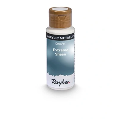 Obrázek Rayher Hobby Extreme Sheen metalická barva, modrošedá, láhev 59 ml, akrylová barva metalická, patentovaná receptura, 35014566