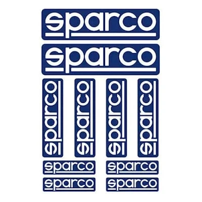 Obrázek SPARCO Kit 10 Pegatinas Blau