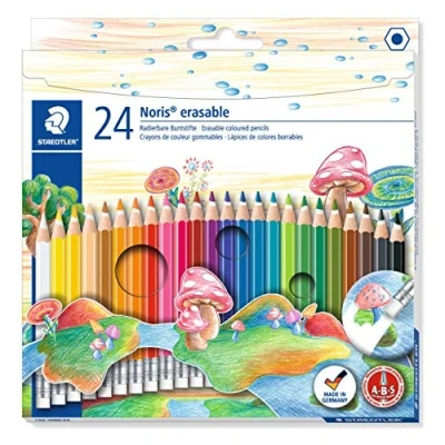 Obrázek STAEDTLER 144 50NC24 Noris Club gumovatelné pastelky, 24 kusů etuje
